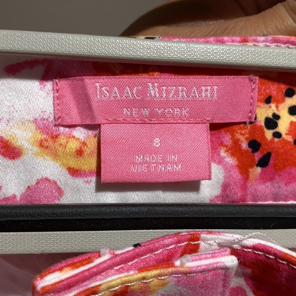 ISAAC MIZRAHI New York Pink Floral Shorts Sz 8 - Picture 3 of 3